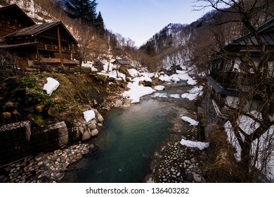 Small River In Takaragawa Onsen, Gunma, Japan