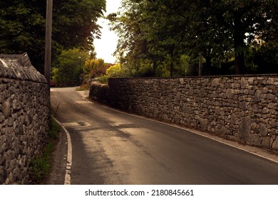 Small Road In The English Countryside