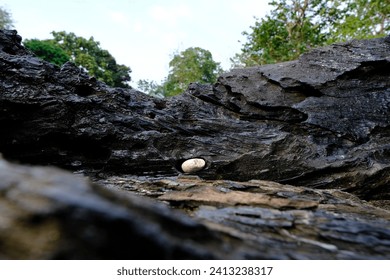 Small rock in between rock