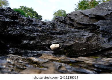 Small rock in between rock