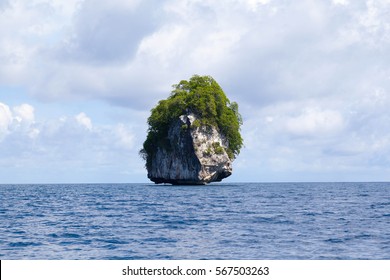 Small Rocky Island In Philippines