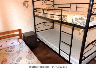 Small Room With Metal Bunk Bed