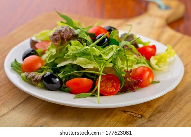 small salad on plate