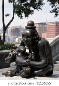 Small Sculpture In Battery Park City: Nelson A. Rockefeller Park - The Real World