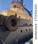 small ship on the pier