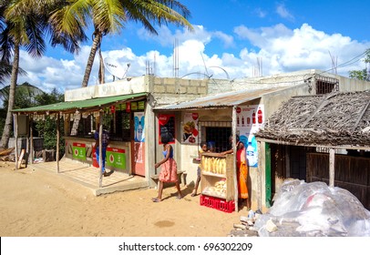 Small Shop For Food And Drink Products For Sale In Vilanculos, Mozambique, Africa. February 2017