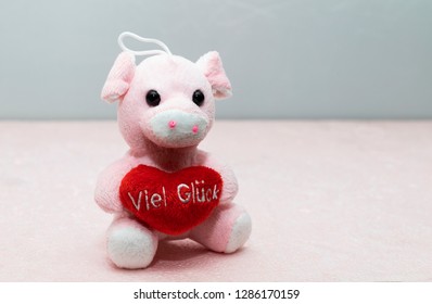 Wooden Pig Piglet w Ladybugs figurine handmade in Russia Symbol of 2019 Year