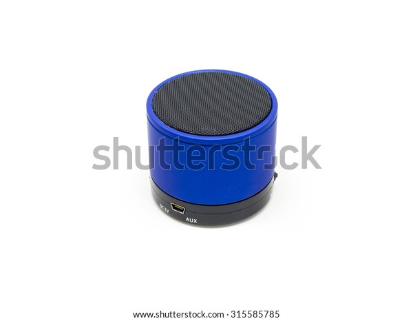 small blue speaker