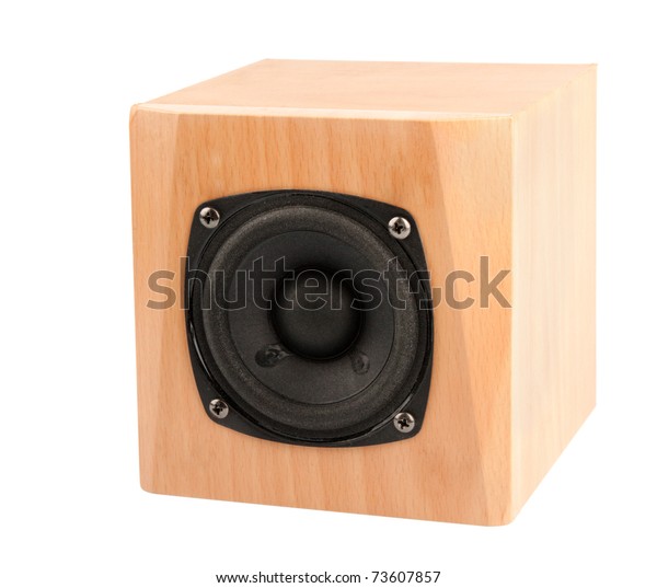 small wooden speaker box