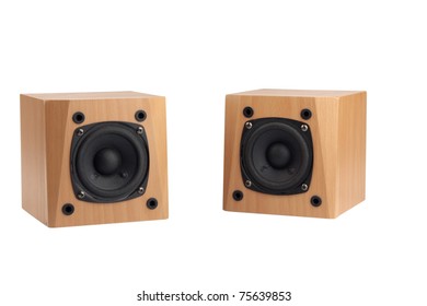 small wooden speaker box