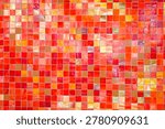 Small square pieces of tile, colored mosaic wall tiles as texture or background