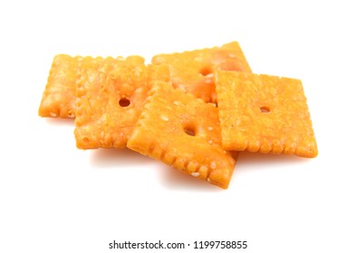 Small Square Tasty Cheese Crackers.