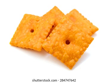 Small Square Tasty Cheese Crackers.