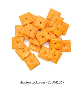 Small Square Tasty Cheese Crackers.