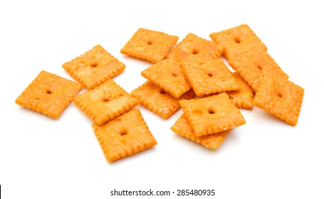 Small Square Tasty Cheese Crackers.