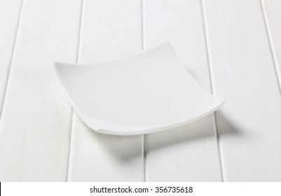 Small Square White Porcelain Plate