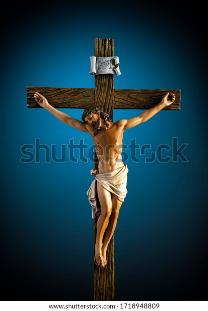 Small Statue Jesus Christ On Cross Stock Photo 1718948809 | Shutterstock