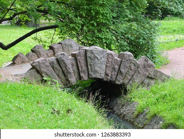 Small stone bridge in the Park