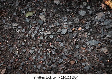 Small Stones Outside Of A Coal Mine In The Midwestern United States 