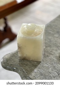 Small Storage Box For Accessories Made Of Marble