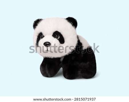 Small stuffed panda bear plush toy