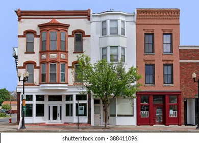 Small Town American Old Fashioned Storefronts