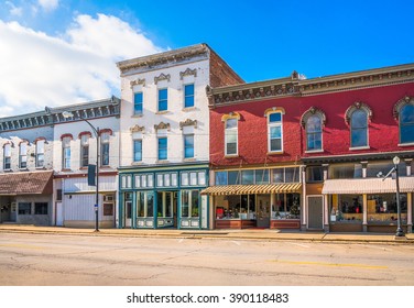 Small Town Business Commercial Downtown Storefront Shops Main Street USA