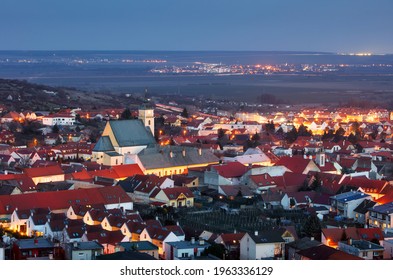 Small Town In Slovakia - Svaty Jur At Night