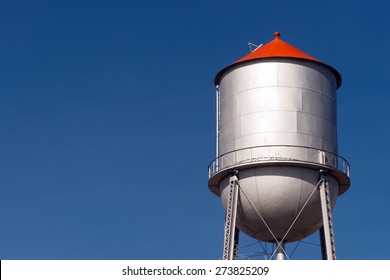 Small Town Water Tower Utility Infrastructure Storage Reservoir