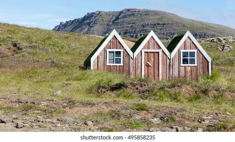 Small Toy Elf House In Iceland, Land Of The Elves And Trolls