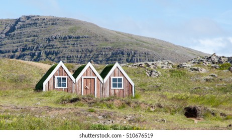 Small Toy Elf House In Iceland, Land Of The Elves And Trolls