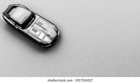 Small toy model car, top view - Powered by Shutterstock