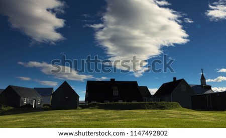 Similar – Image, Stock Photo Smokehouse II White Red 2