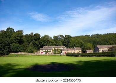 The Small Traditional Rural Village Of Blanchland On A Sunny Autumn Day In Northumberland On The Border Of County Durham, England, UK.