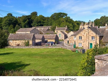 The Small Traditional Rural Village Of Blanchland On A Sunny Autumn Day In Northumberland On The Border Of County Durham, England, UK.