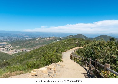 Small Trail In Double Peak Park In San Marcos. 200 Acre Park Featuring A Play Area And Hiking Trails That Lead To A Summit.