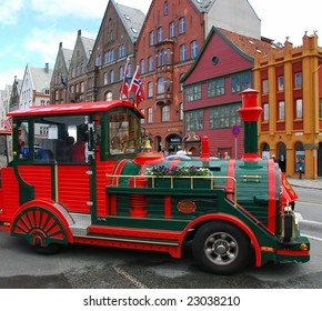 A small train in Bergen