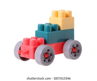 Small Train Plastic Blocks Isolated On Stock Photo 1857615346 