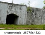 small tunnel was built in the part of the  ancient wall of the fortress built in 1832 