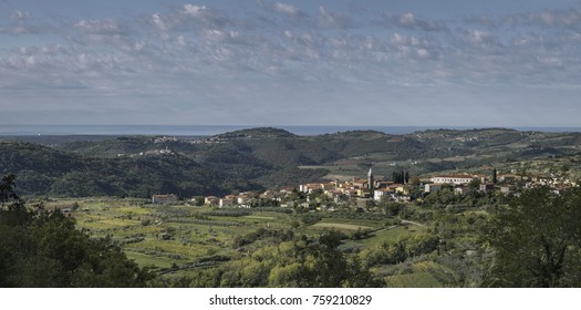 Small Village Smarje In Slovenian Istria, Slovenia