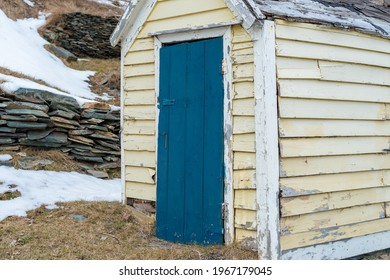 Vintage Wooden Shed or Alley or Outhouse Door