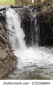 Small Water Fall At Howell Island In Chesterfield Missouri 