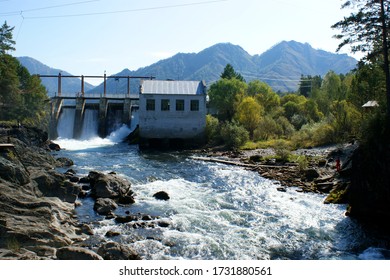 A Small Water Power Plant On The Chemal River, Russia