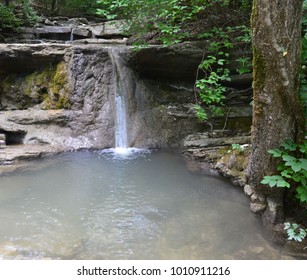 small waterfall in the forest