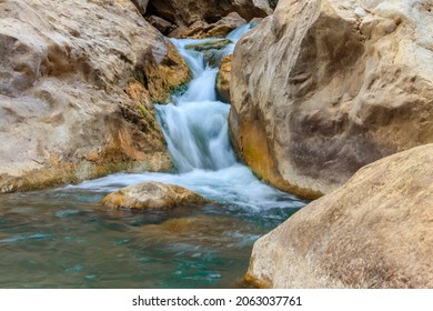 Small waterfall in Goynuk canyon in Antalya province, Turkey - Shutterstock ID 2063037761
