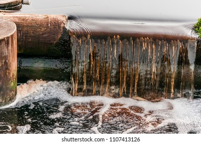 small waterfall on stream