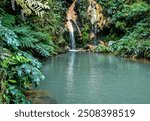 Small waterfall in Santiago, Cape Verde republic, Africa