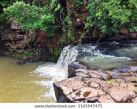 small waterfall in Sen Monorom in Mondulkiri Province, Cambodia