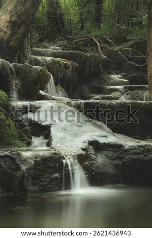 Small waterfalls in Sri Lanka