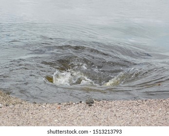 A Small Whirl Pool Next To A Road In Nebraska (2019)